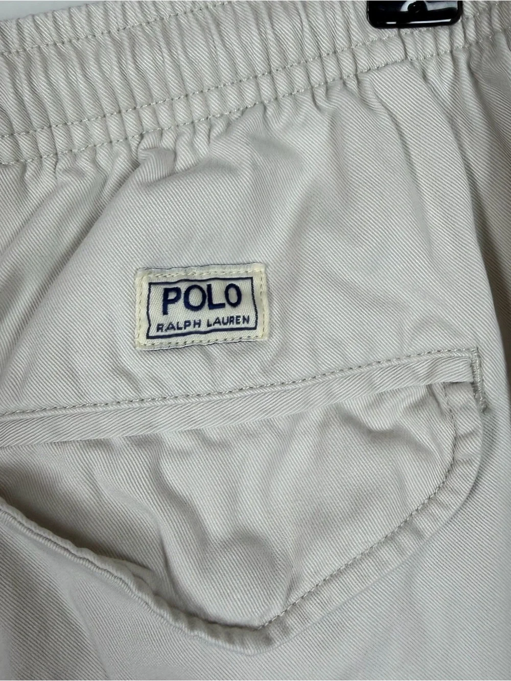 Vintage Polo Ralph Lauren Light Khaki Tan Chinos Cotton Baggy Stretchy Waist XL
